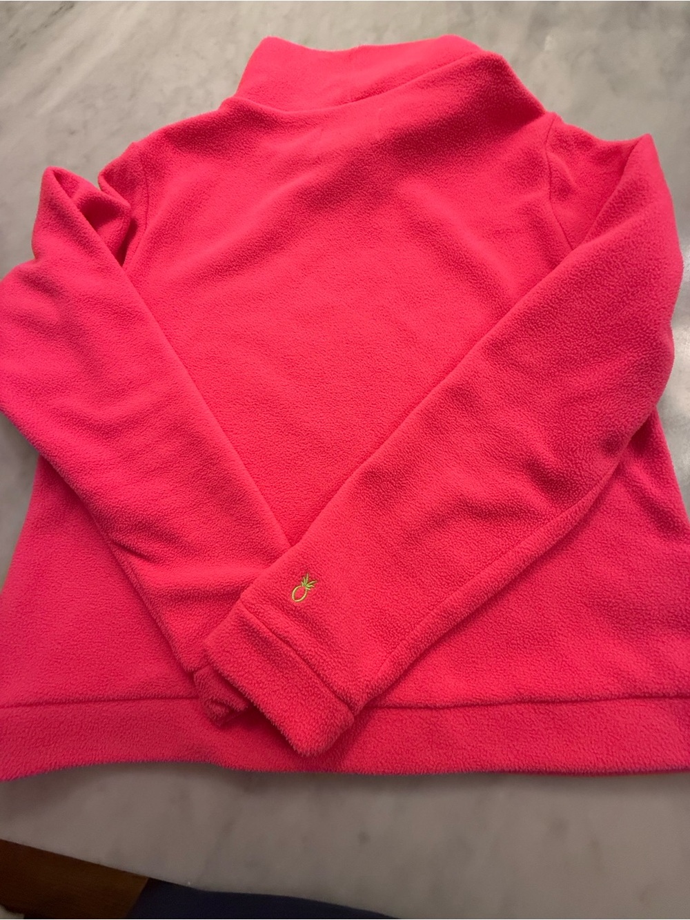 Dudley Stephens Fold-Over Cowl Neck Sweater in Hot Pink